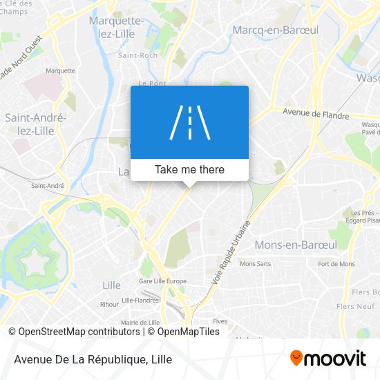 Avenue De La République map