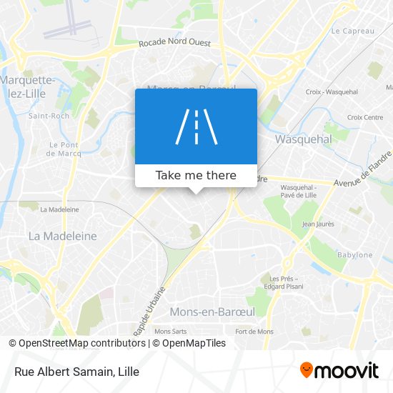 Rue Albert Samain map