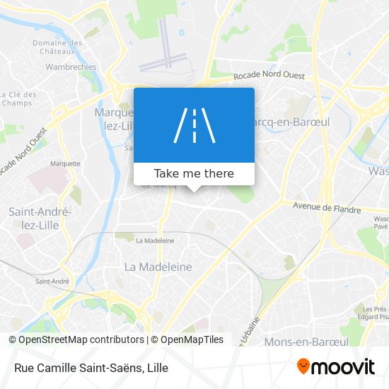 Mapa Rue Camille Saint-Saëns