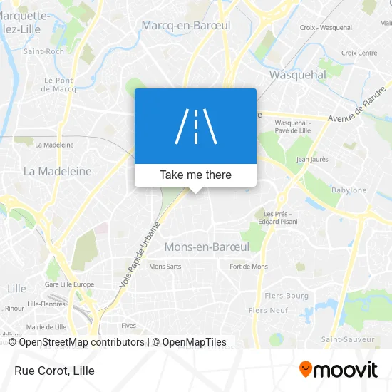 Rue Corot map