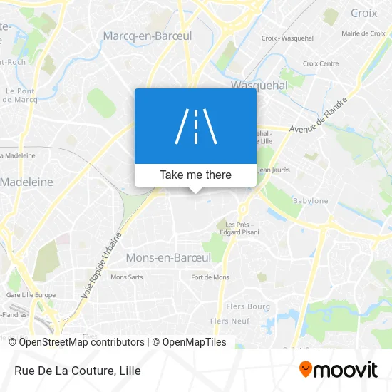 Rue De La Couture map