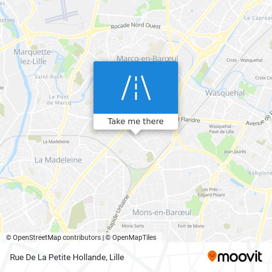 Mapa Rue De La Petite Hollande