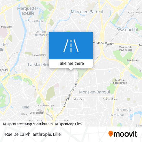 Mapa Rue De La Philanthropie