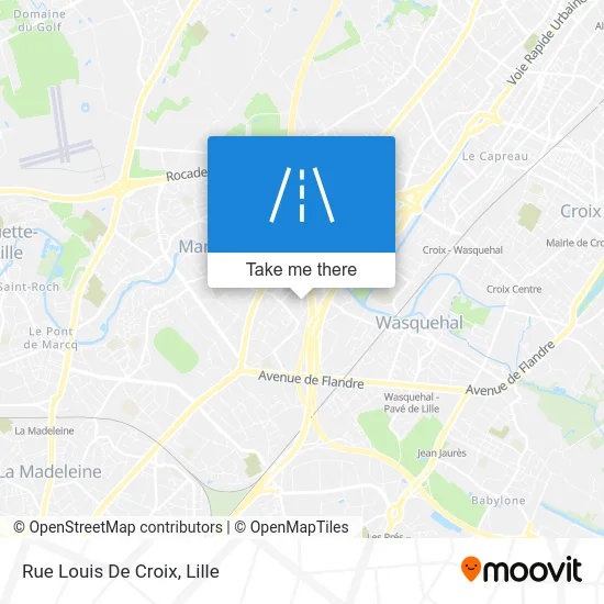 Rue Louis De Croix map