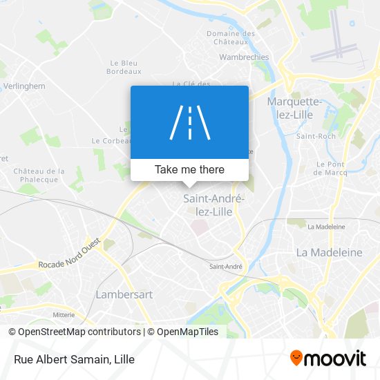 Rue Albert Samain map