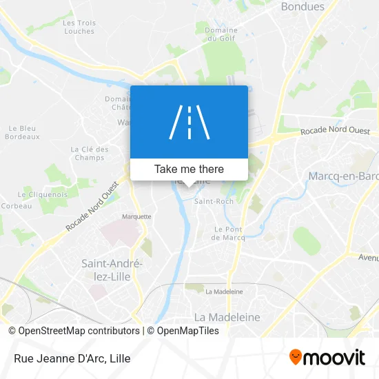 Rue Jeanne D'Arc map