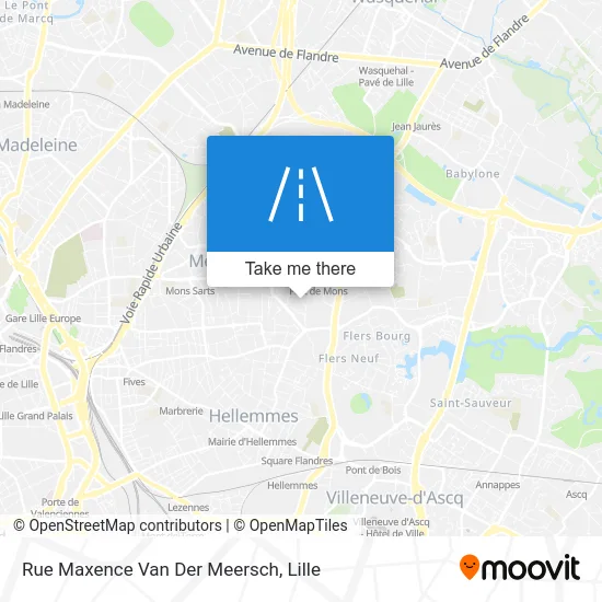 Rue Maxence Van Der Meersch map