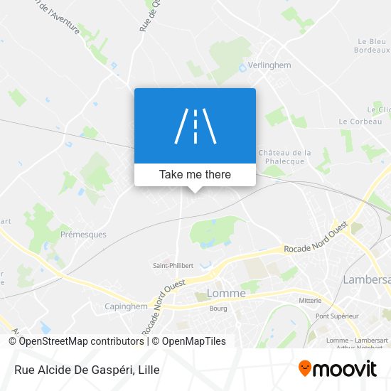 Rue Alcide De Gaspéri map