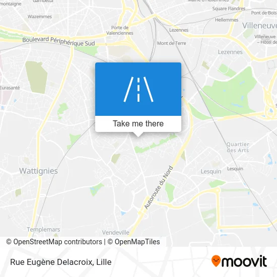 Rue Eugène Delacroix map