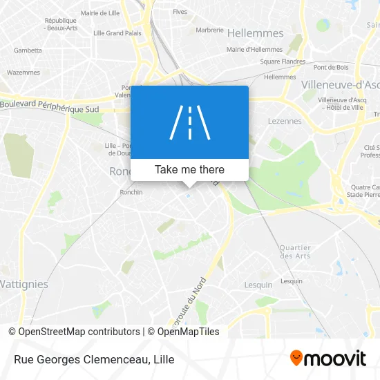 Rue Georges Clemenceau map