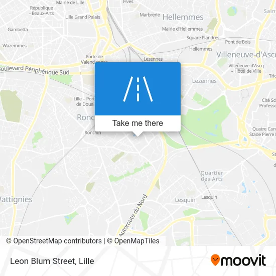 Rue Léon Blum map
