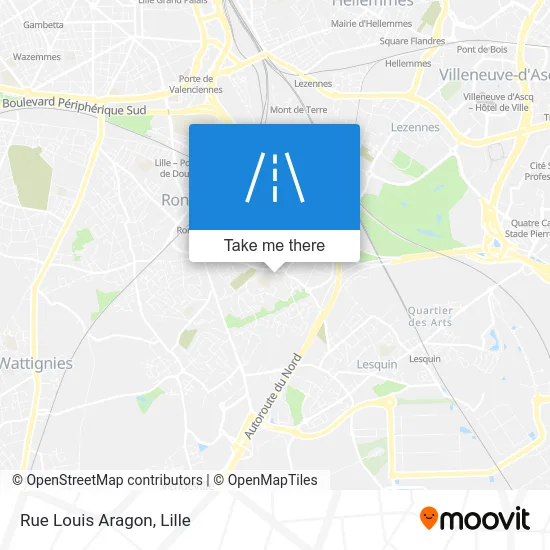 Rue Louis Aragon map