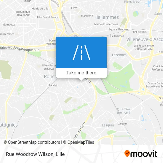 Rue Woodrow Wilson map