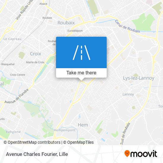 Mapa Avenue Charles Fourier