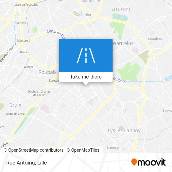 Rue Antoing map