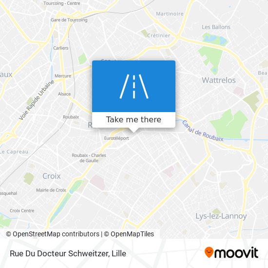 Mapa Rue Du Docteur Schweitzer