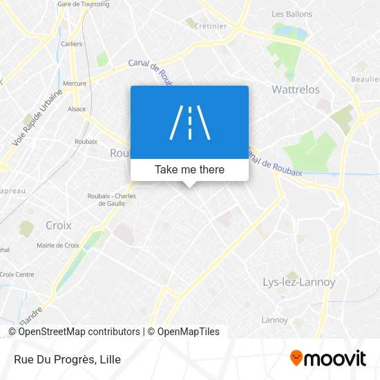Mapa Rue Du Progrès