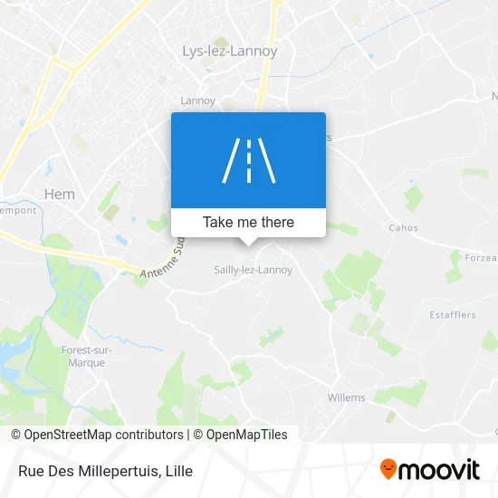 Rue Des Millepertuis map