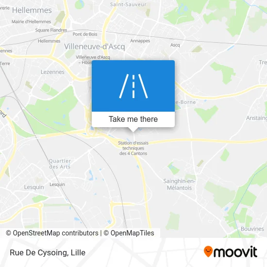 Rue De Cysoing map