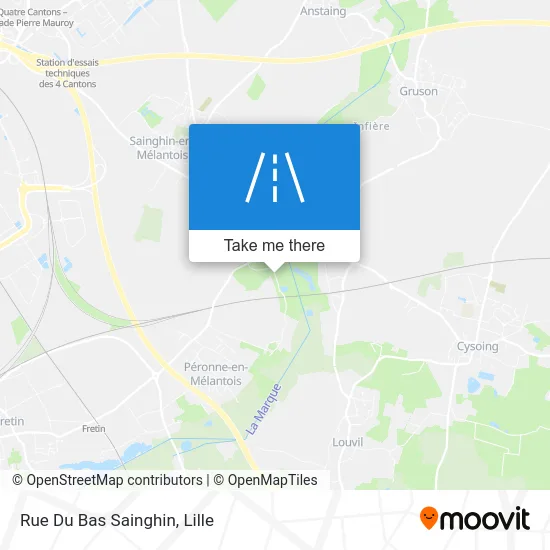 Rue Du Bas Sainghin map