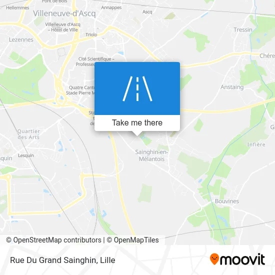 Rue Du Grand Sainghin map