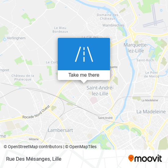 Mapa Rue Des Mésanges