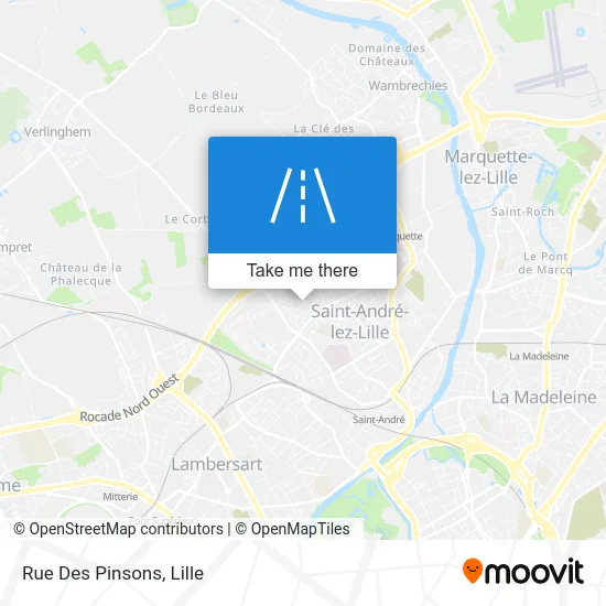Rue Des Pinsons map