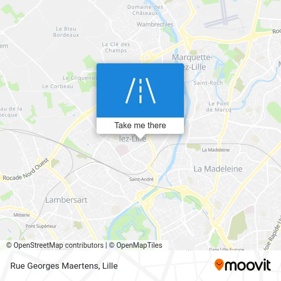 Rue Georges Maertens map