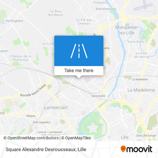 Mapa Square Alexandre Desrousseaux