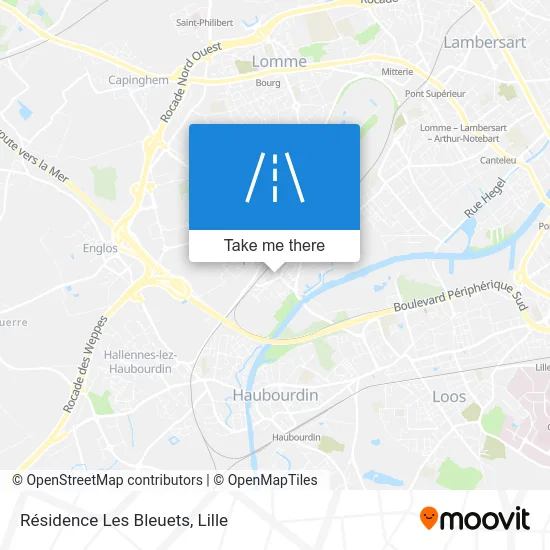 Résidence Les Bleuets map