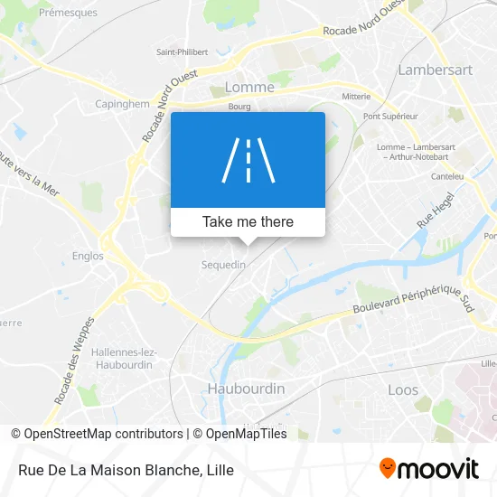 Rue De La Maison Blanche map