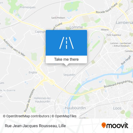 Mapa Rue Jean-Jacques Rousseau