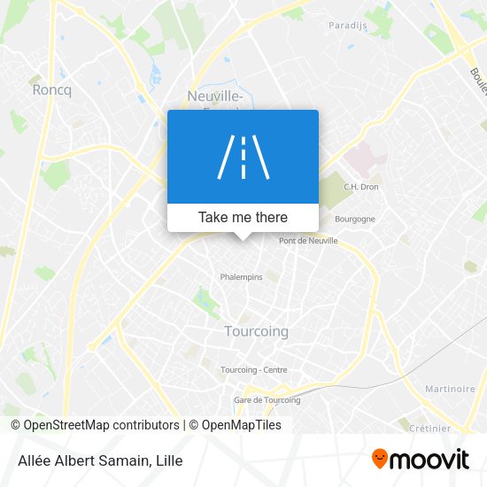 Allée Albert Samain map