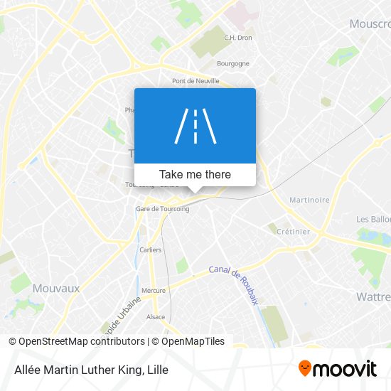 Mapa Allée Martin Luther King