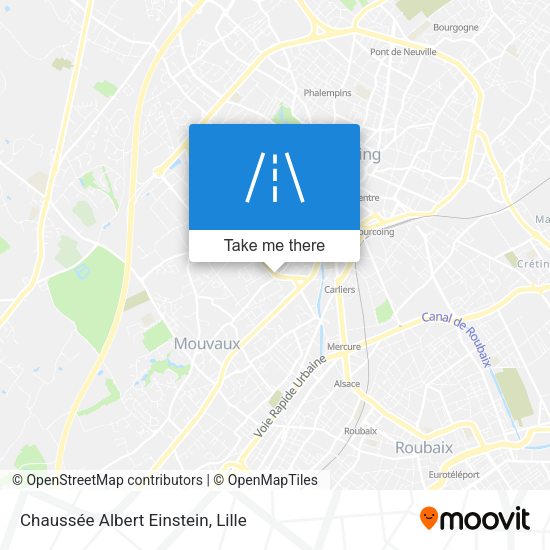 Chaussée Albert Einstein map