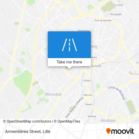 Rue D'Armentières map