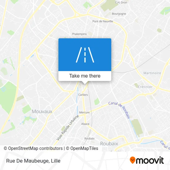 Rue De Maubeuge map