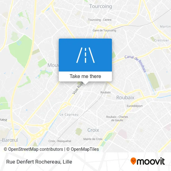 Rue Denfert Rochereau map