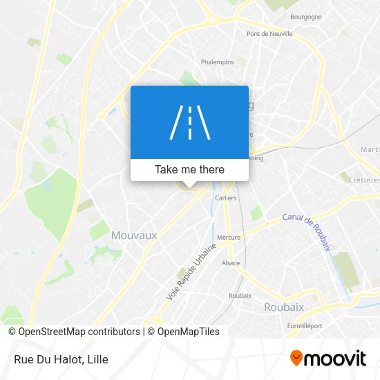 Rue Du Halot map