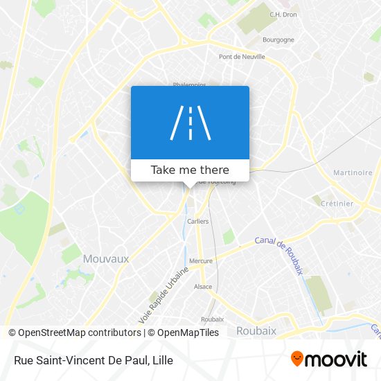 Rue Saint-Vincent De Paul map