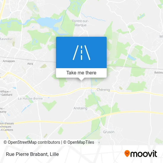 Rue Pierre Brabant map