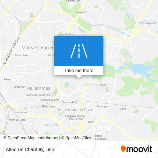 Allée De Chantilly map