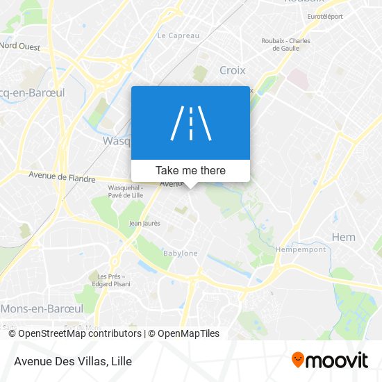 Avenue Des Villas map