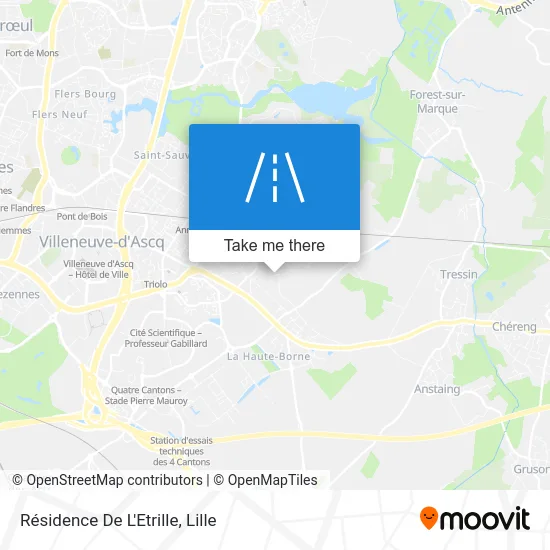 Résidence De L'Etrille map