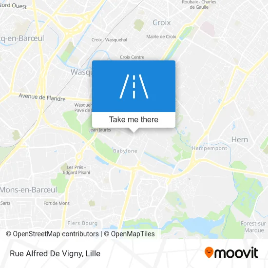 Rue Alfred De Vigny map