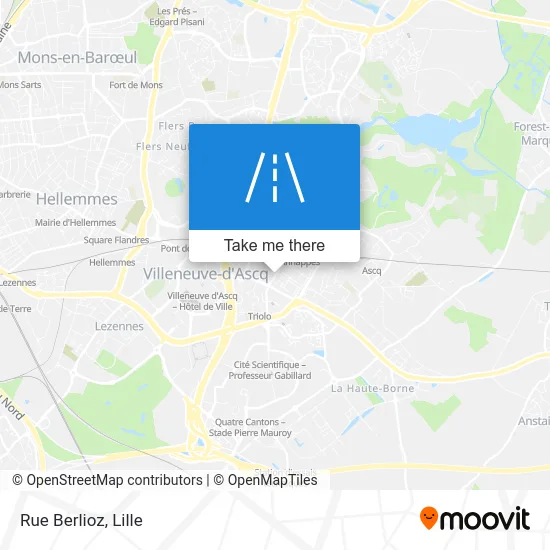 Rue Berlioz map