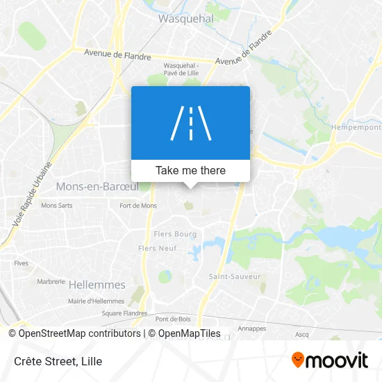 Rue De La Crête map