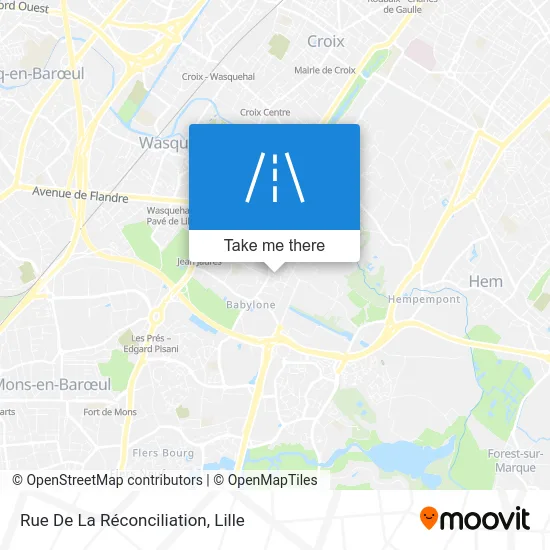 Rue De La Réconciliation map