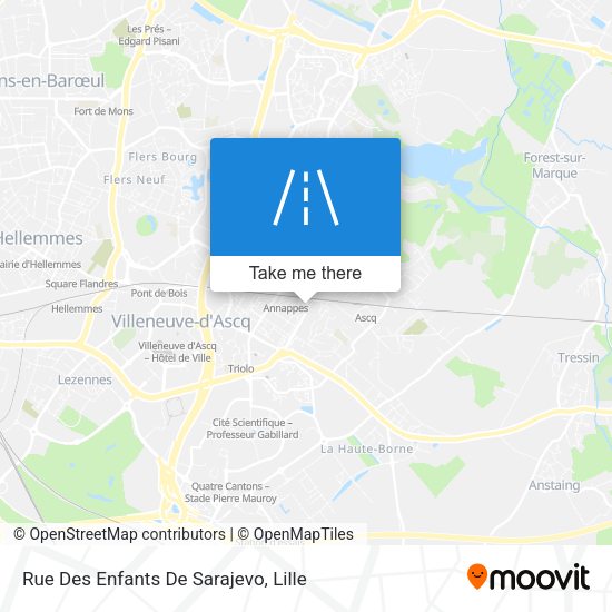 Rue Des Enfants De Sarajevo map