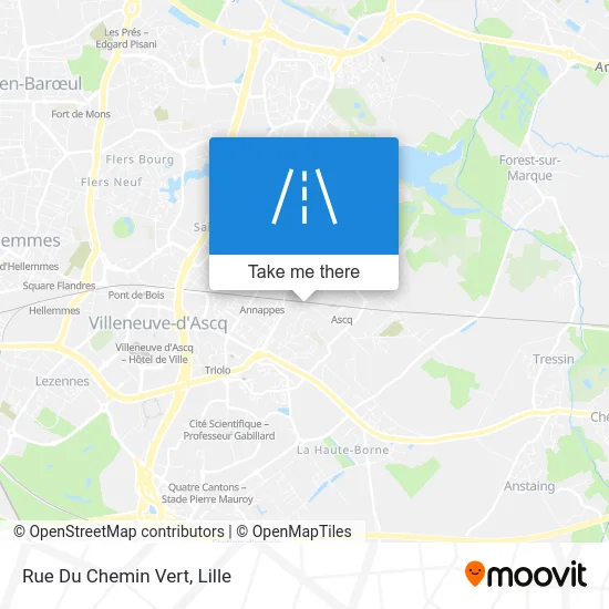 Rue Du Chemin Vert map